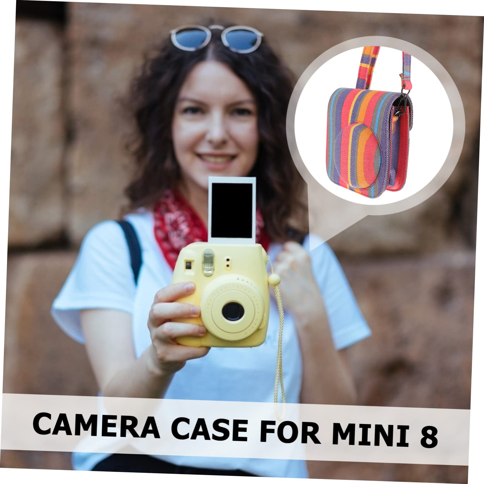 Gatuida 2pezzi Custodia Protettiva Per Fotocamera Istantanea Mini Borsa Da Viaggio Colorata Con Tracolla Design Elegante e Funzionale Protezione Da Graffi e Danni