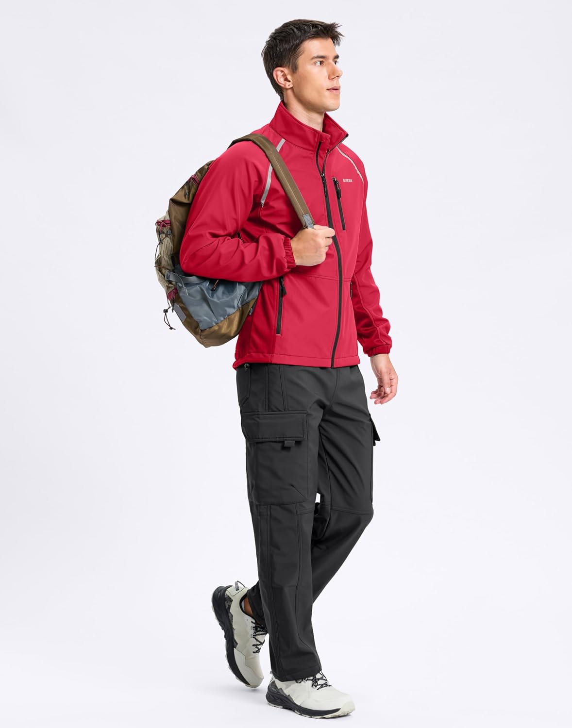 Bikewa Men's Winter Cycling Jackets Thermal Warm Water Resistant Bike Running Windproof Jacket - Image 7