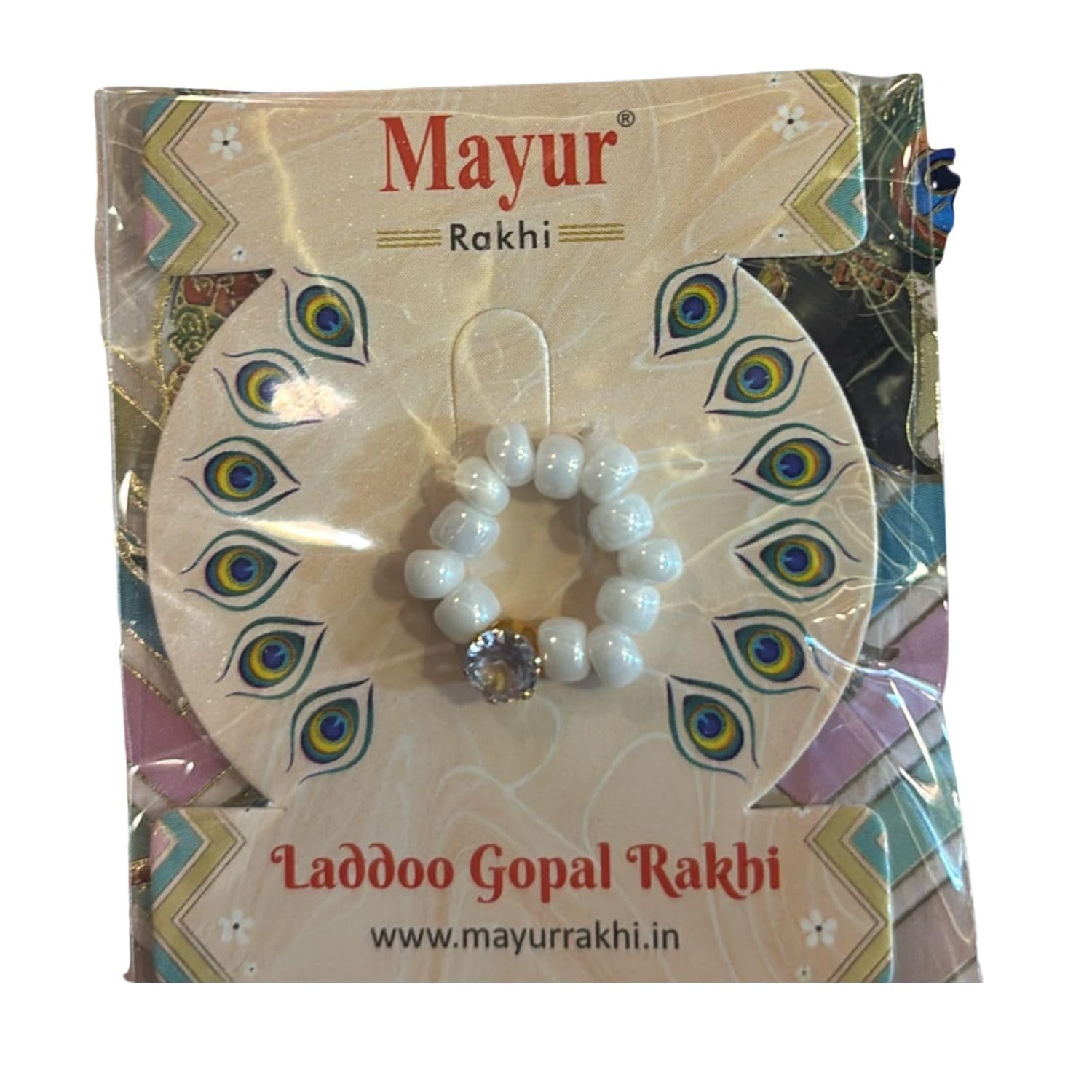 Laddu Gopal Ji Rakhi for Krishna Idol | Handmade Decorative Raksha Bandhan Rakhi for Bal Gopal | Traditional Designer Rakhi for Kanha, Thakur Ji, Home Temple & Janmashtami Decoration-image-45