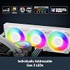 ثلاجة سائل Arctic Liquid Freezer III Pro 360 A-RGB بيضاء متوافقة مع Intel/AMD، مبرد 360 مم، مروحة P12 PRO A-RGB PWM مقاس 3x12 سم، مبرد معالج سائل أبيض (ACFRE00188A)