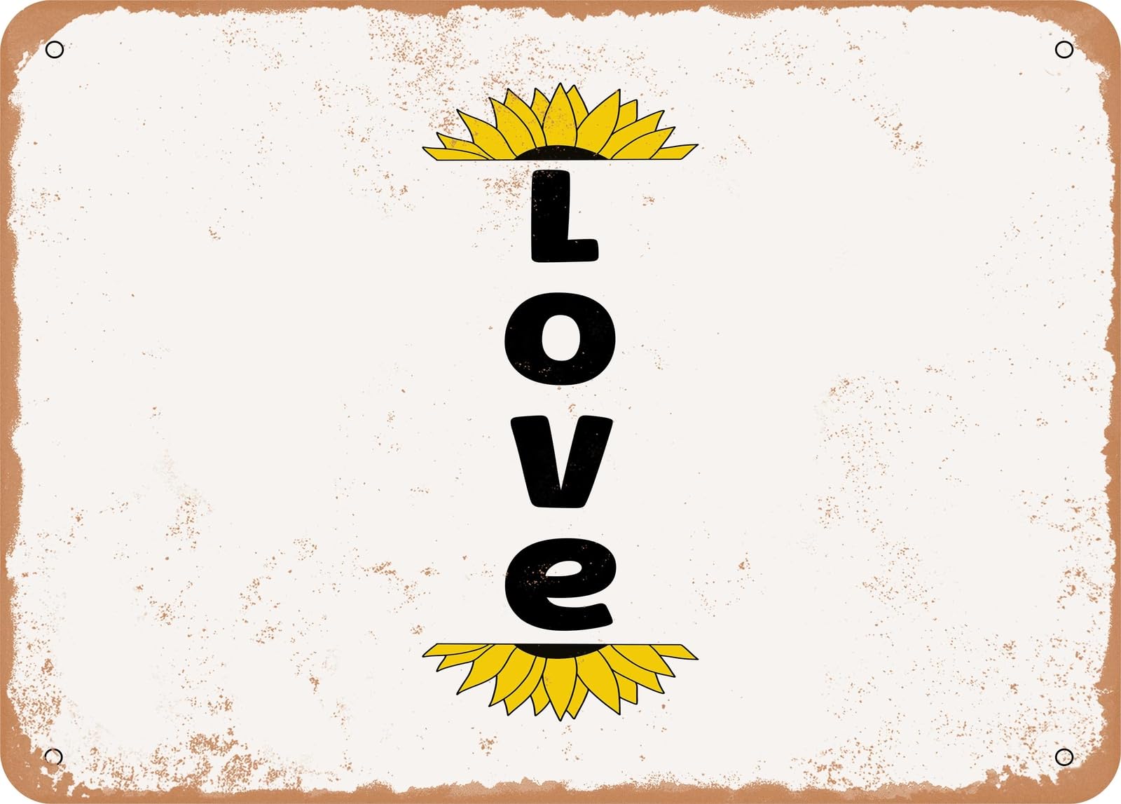Miaomansenstore Metal Sign - Love - 22 - Vintage Look Sign Home Decor