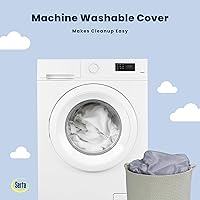 Vista 4 de Serta Perfect Start Colchón transpirable de dos etapas limitada para cuna y colchón para niños - Funda transpirable y núcleo de fibra, funda lavable