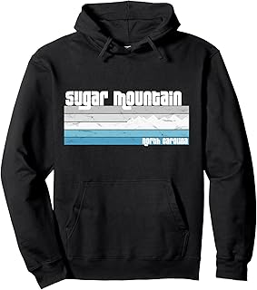 Sugar Mountain NC - North Carolina Retro Skiing Snowboarding Pullover Hoodie