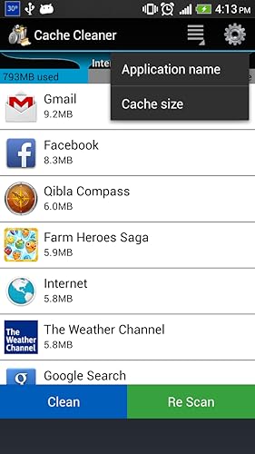 de cache limpador