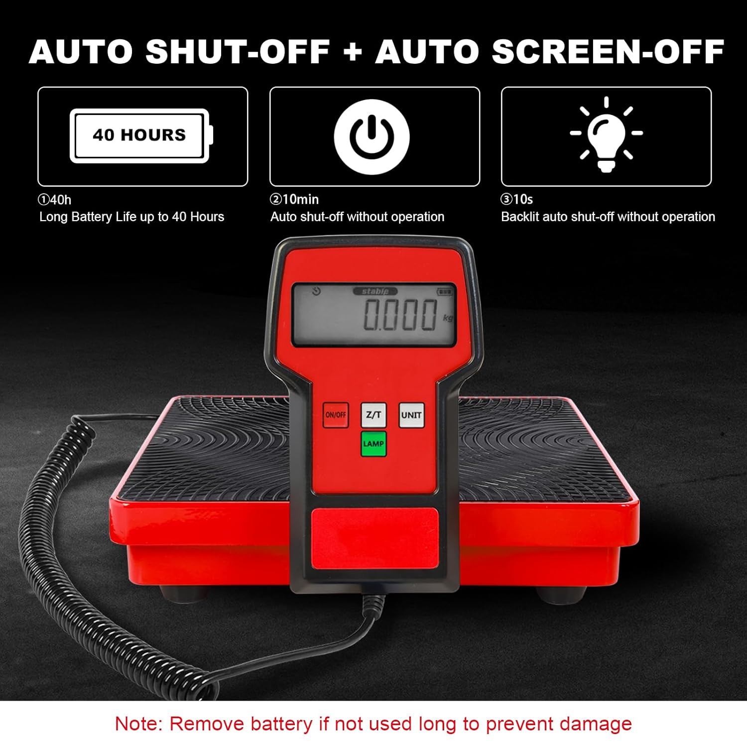 Refrigerant Scale 220 LBS with Portable Case High Precision HVAC Freon Scale Electronic Refrigerant Charging Weight Scale for Recovery Tanks