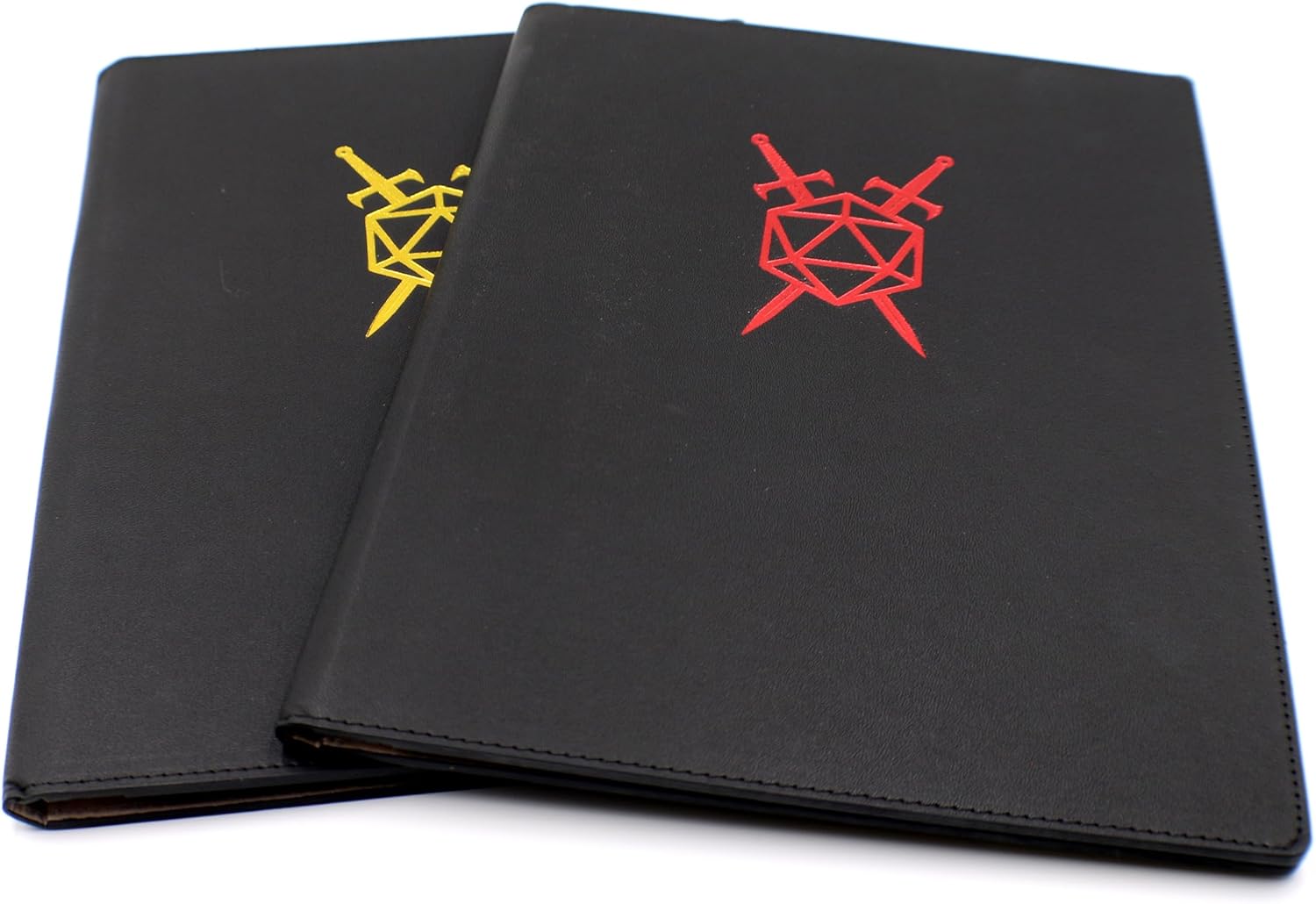 D&D Leather Folder/Binder for Dungeons and Dragons (Black and Red)