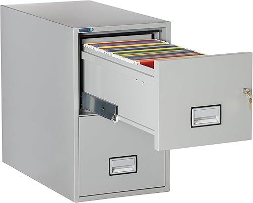 Miniatura 3 de Phoenix LTR2W31LG - Archivador vertical de 31 pulgadas con 2 cajones con cerradura sello de agua gris