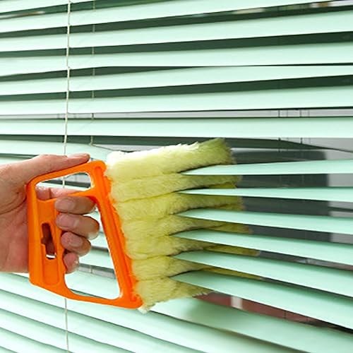Miniatura 5 de 2 piezas de limpiador de persianas lavable para ventana, herramienta de limpieza de polvo, cepillo veneciano para limpiar el polvo, aire