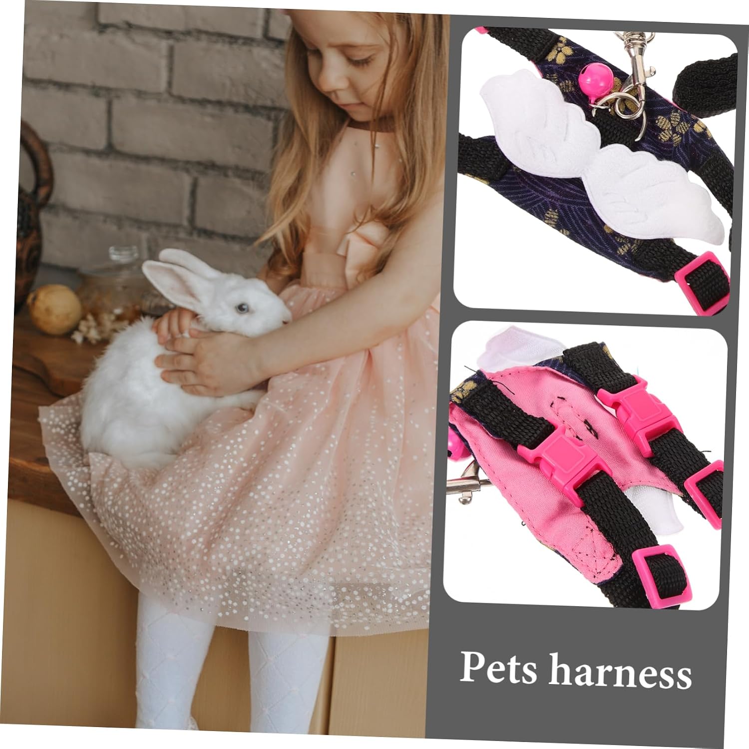 Totority 1set Small Pet Vest and Leash Hamsters Rats and Other Small Animals Comfortable and Easy to Wear for Outdoor Walks