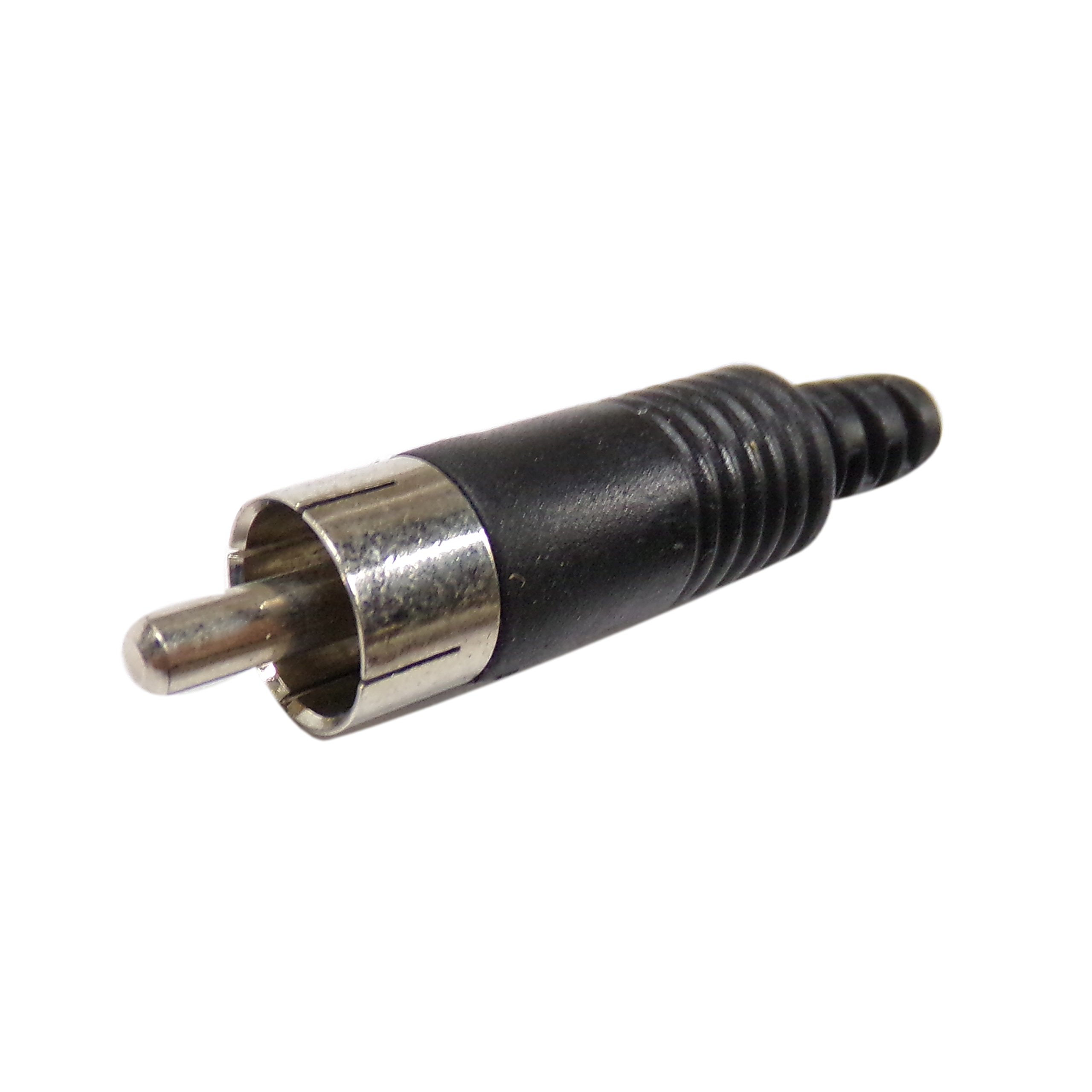 DigiWave RCA Plug In Plastic W/Strain Relief, black (10Pcs/Bag)