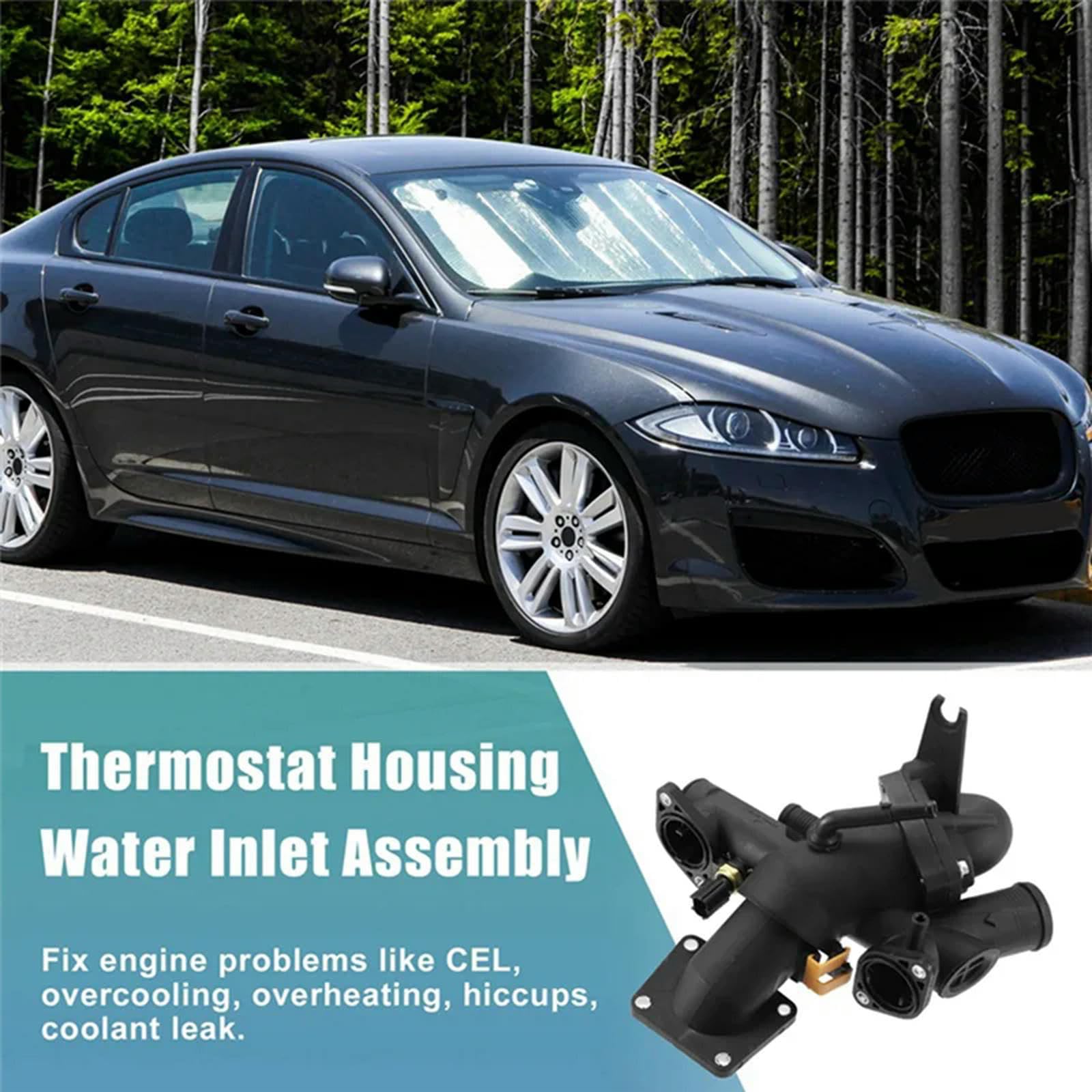 Akcesoria do termostatu chłodzącego silnika samochodowego, do Jaguar SType XF XJ8 XK8 XKR AJ811793 AJ810214