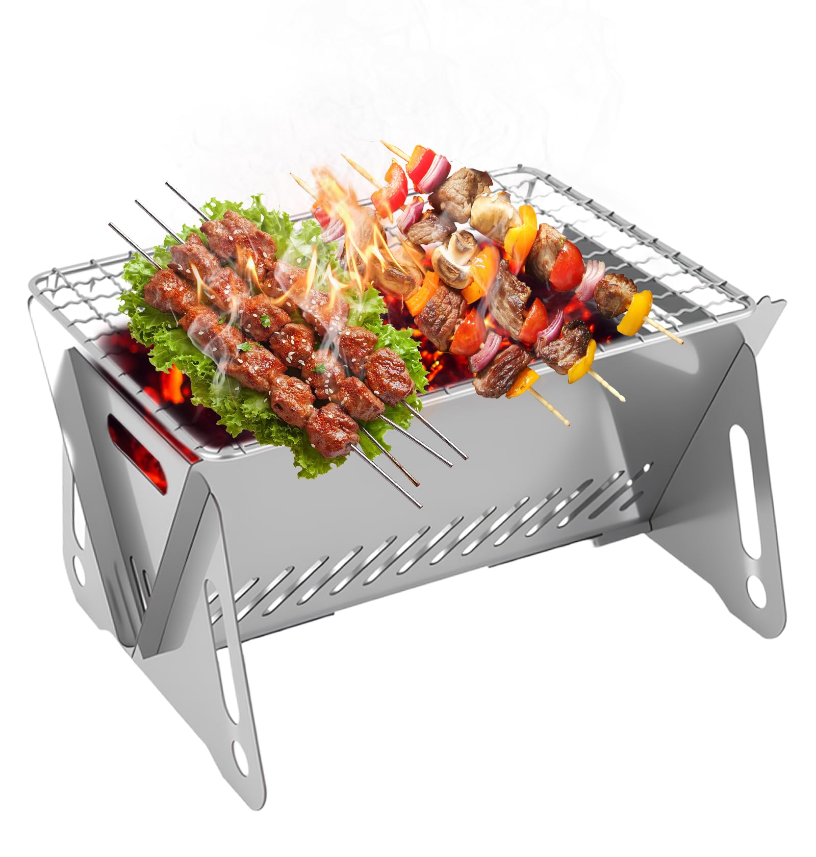 Camping e outdoor 1600 AceCamp Griglia a Carbone Griglia Pieghevole Portatile Griglia Pieghevole