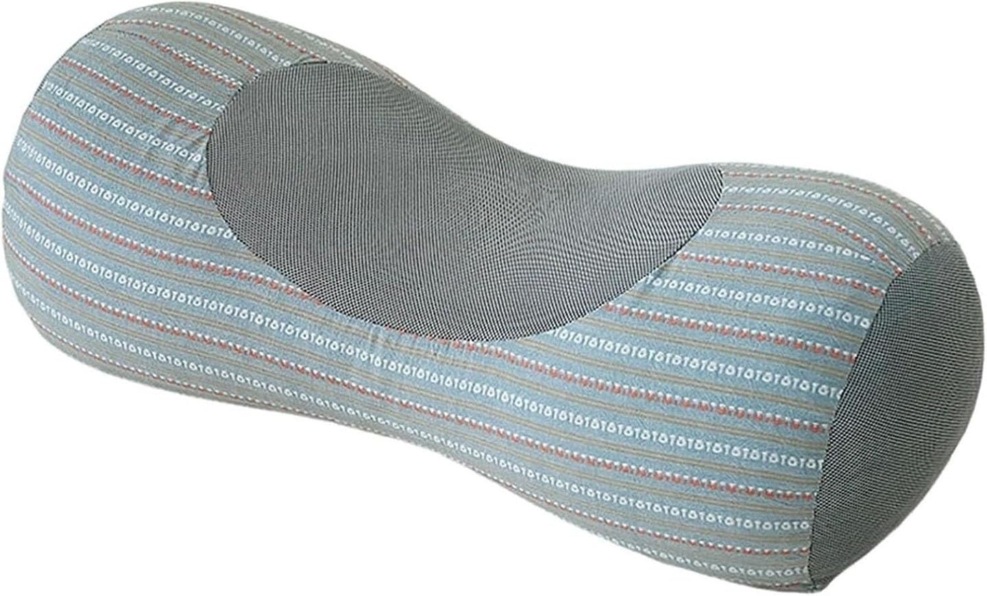 FUDDKXEB Neck Roll Pillow Buckwheat Hull Cervical Bolster Pillows, Firm Support Round Cylinder Pillow with Removable Washable Cover for Office Home Sleep(3)
