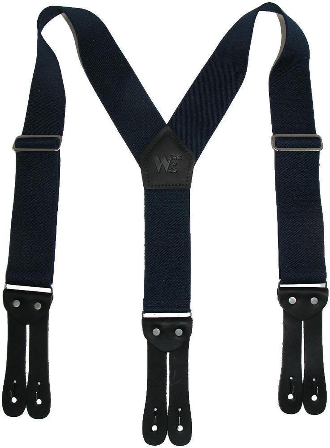 Welch Work Suspenders, 2 Inch Webbing, Y-back Style, Made in USA