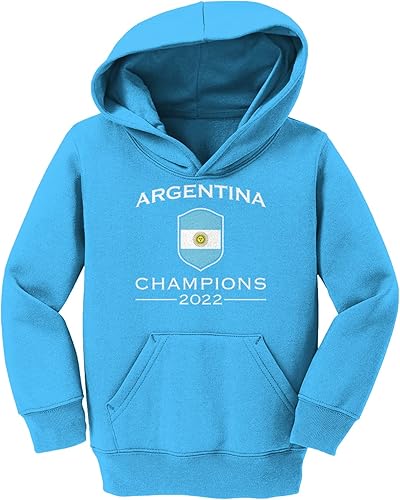 Miniatura 2 de Argentina Champions 2022 - Sudadera con capucha de forro polar para niños y jóvenes de fútbol