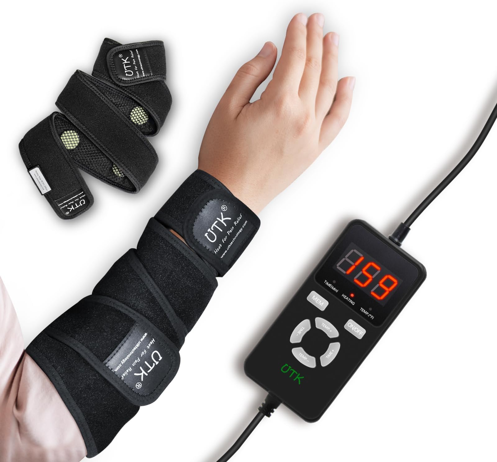 UTK Thumb Brace Heating Pad for Arthritis and Carpal Tunnel