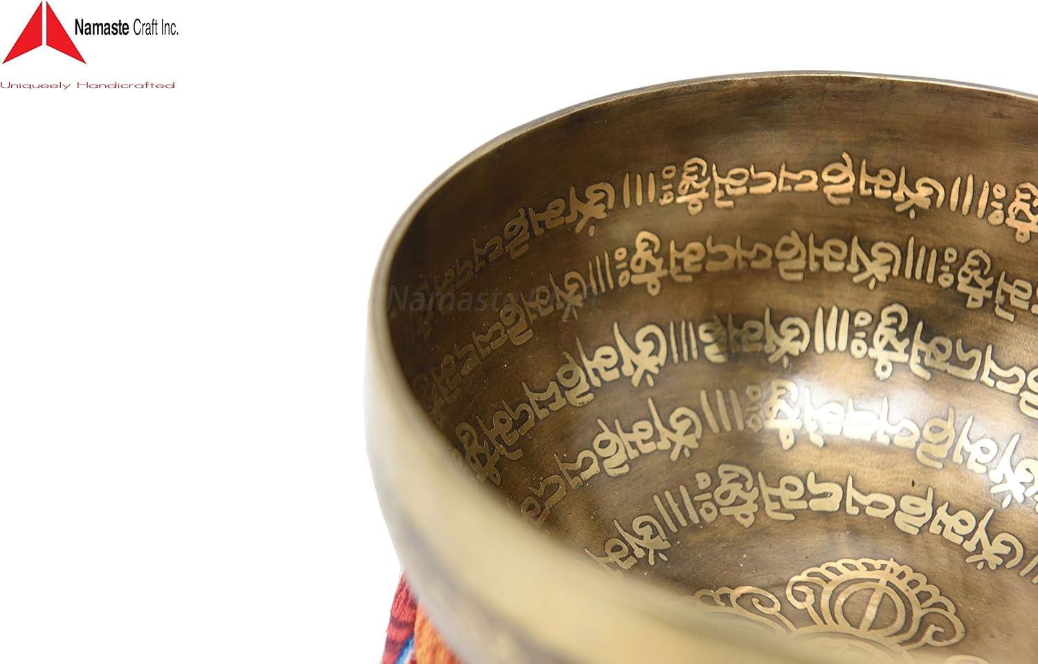 7 Inch Fine Etching Hand made singing bowl yoga meditetion, with cushions and Mallet,Real handmade singing bowl from Nepal,healing bowls