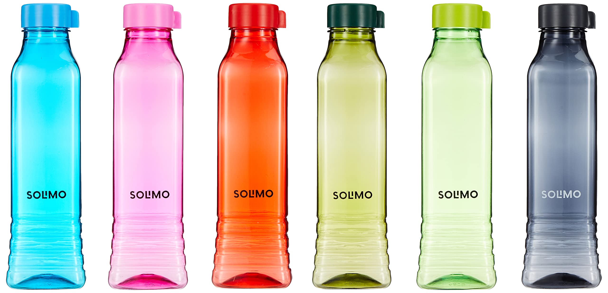 See full amazon price history chart for Amazon Brand - Solimo Premium Plastic Water Bottle Set | Square Body | Set of 6 |Multi Color | 1000 ml Amazon Brand - Solimo Premium Plastic Water Bottle Set | Square Body | Set of 6 |Multi Color | 1000 ml (B0BV91WP25) Amazon Price History, Amazon Price Tracker