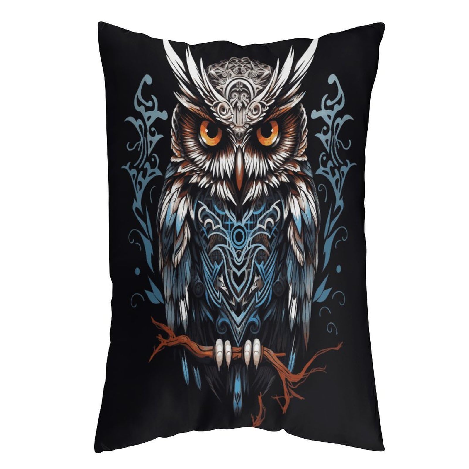 FekiLoot Owl Throw Pillow Cover Soft Pillowcase with Hidden Zipper Lumbar Decorative Throw Pillow Covers Luxury Cozy Pillows Shams Rectangle Cushion Cases