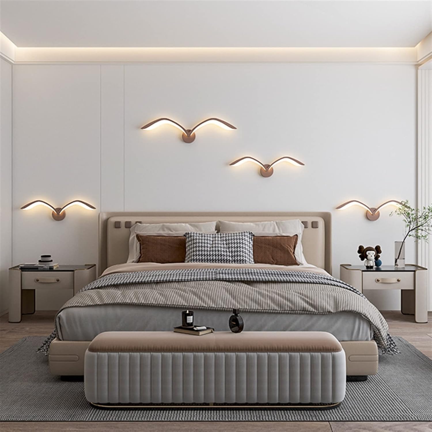Wall lamp Stair Corridor Indoor Lighting Bedside Table Bedroom Seagull Decoration Light