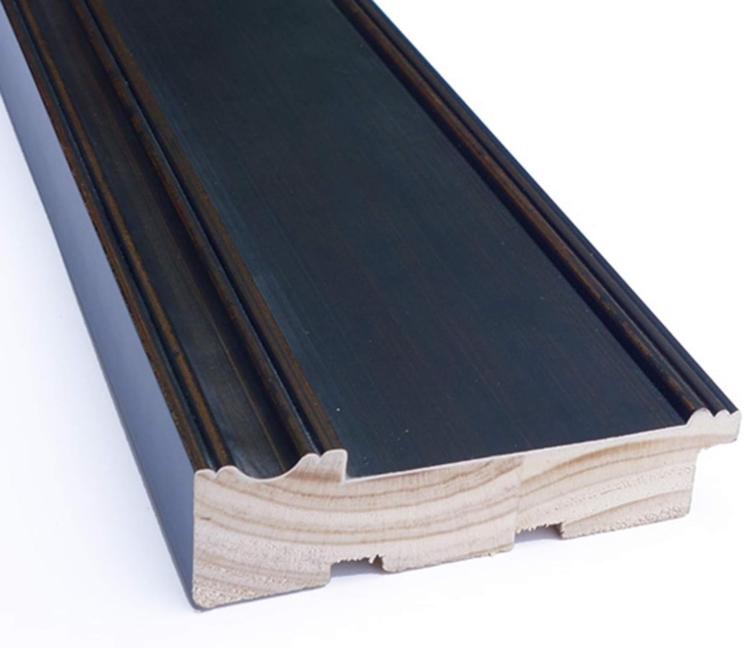 Amanti Art Brown Bathroom Mirror for Over Sink, 32x26 Mezzanine Espresso Rectangle Vanity Mirror, Medium Casual Wood Frame, Hangs Horizonally and Vertically, Bathroom Wall Decor, Beveled Edge