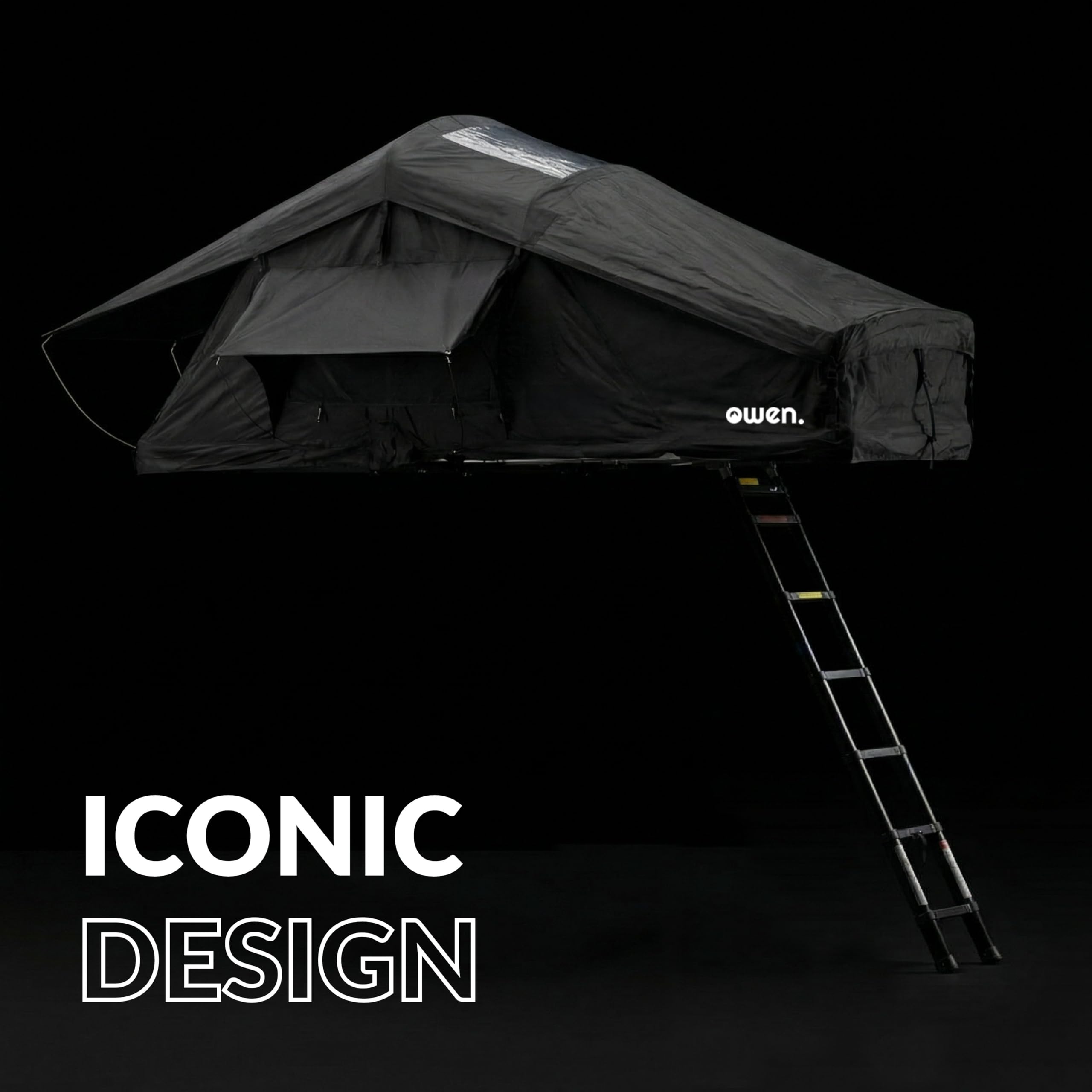 Owen® Two+ Dachzelt | Verfügbar mit Vorzelt-Option | Wählbare Farben | Geräumiges, Komfortables Autodachzelt | Ideal für Auto-Camping | Vielseitiges Campingzubehör