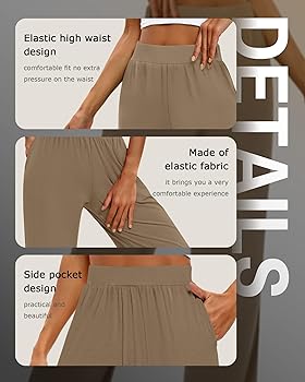 Amazon.com: Huukeay 3 Pack Women's Lounge Pants, Cozy Wide Leg