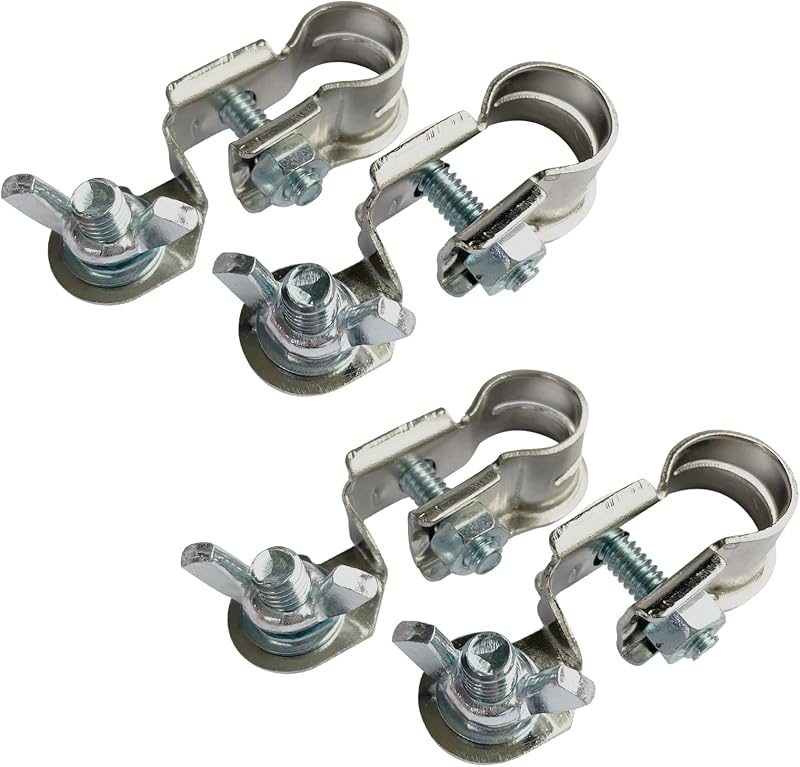 Conectores de Terminais de Bateria Ampper em Latão com Prisioneiros M8 – 2 Pares