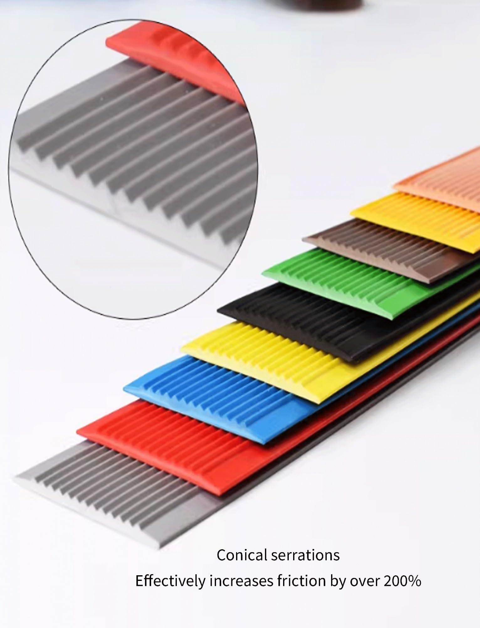 Rutschfestes Treppenstufenband, selbstklebende Anti-Rutsch-Streifen for Außenstufen, wasserdichtes PVC-Griffband for Beton, Holz, Fliesen(Yellow,5x1000cm/1.95x390in)