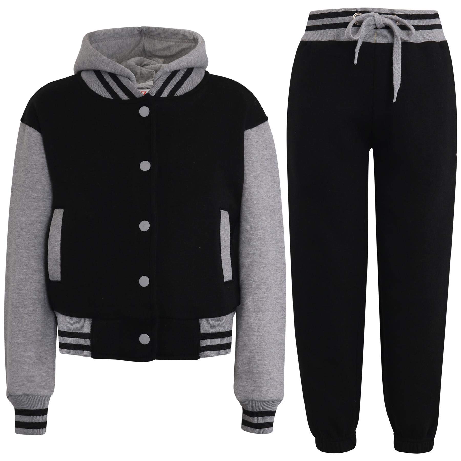 A2Z 4 Kids Girls Boys - T.S B.B Plain Black & Grey 13