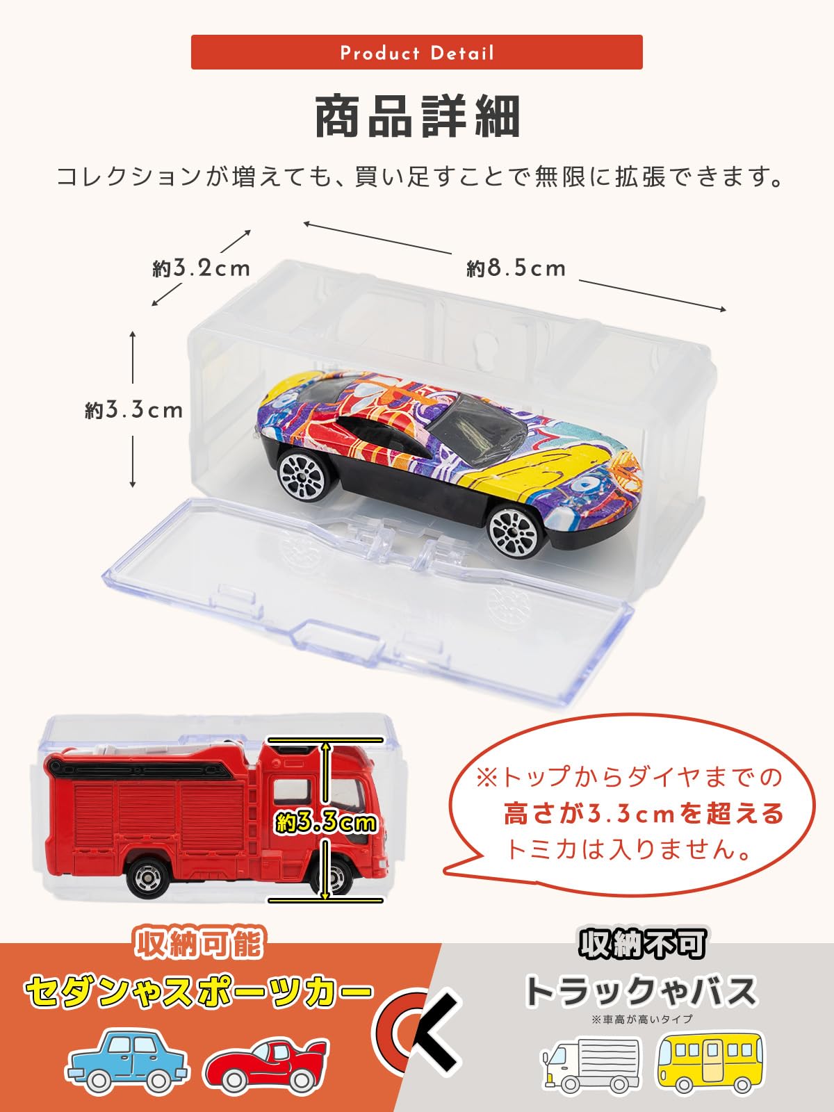 Amazon.co.jp: 【整理収納アドバイザー推奨】トミカ 収納 コレクション