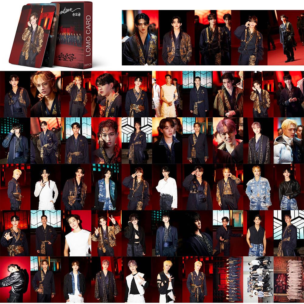 Funwaretech Seventeen Super Photocards 55Pcs 2023 Sventeen 10th