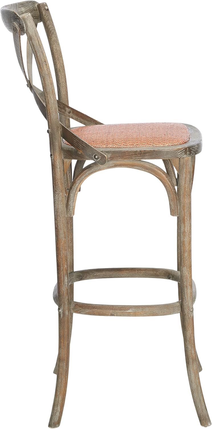 Safavieh American Homes Collection Franklin Hickory Oak 30.7-inch Bar Stool