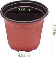 Vista 2 de Macetas de plántulas, macetas de plástico para plantas de semillero, macetas de vivero, contenedor de plantas apto para germinación de semillas