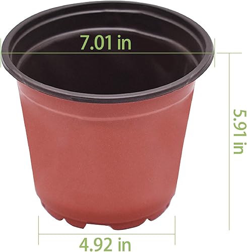 Miniatura 2 de Macetas de plántulas, macetas de plástico para plantas de semillero, macetas de vivero, contenedor de plantas apto para germinación de semillas,