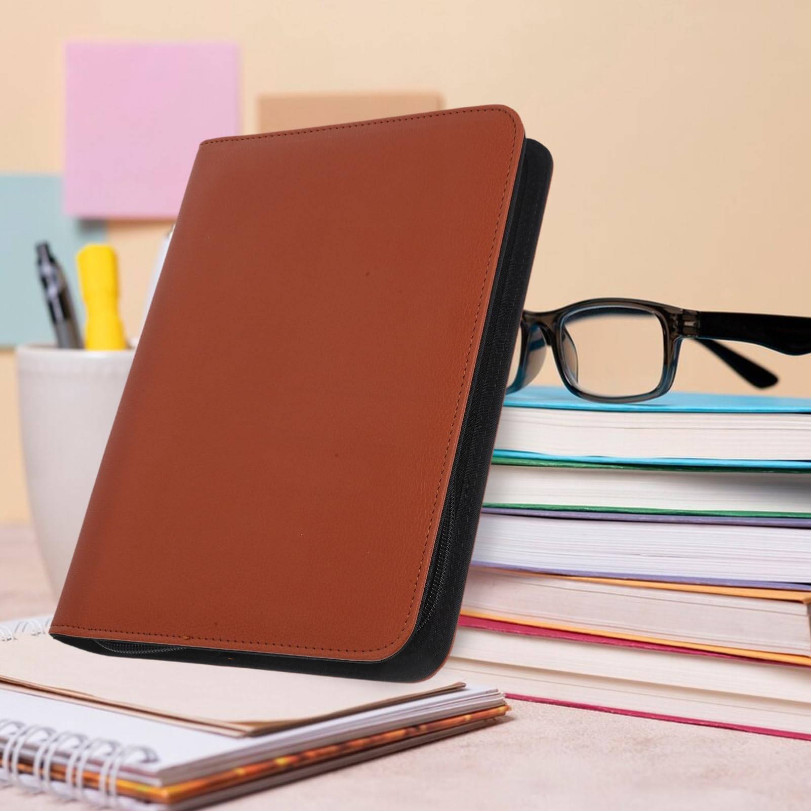 Gadpiparty Maletín Cremallera De Organizador De Carpeta De Negocios Para Certificados Carpeta Para Chequeras Portafolios