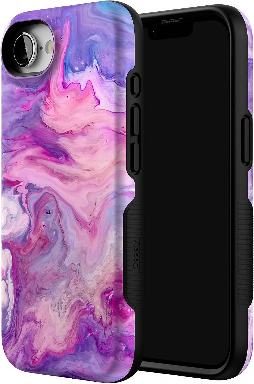 Casely iPhone 16e Case | Tie Dying Over You | Purple Marble | Bold Protective Design | Compatible with MagSafe