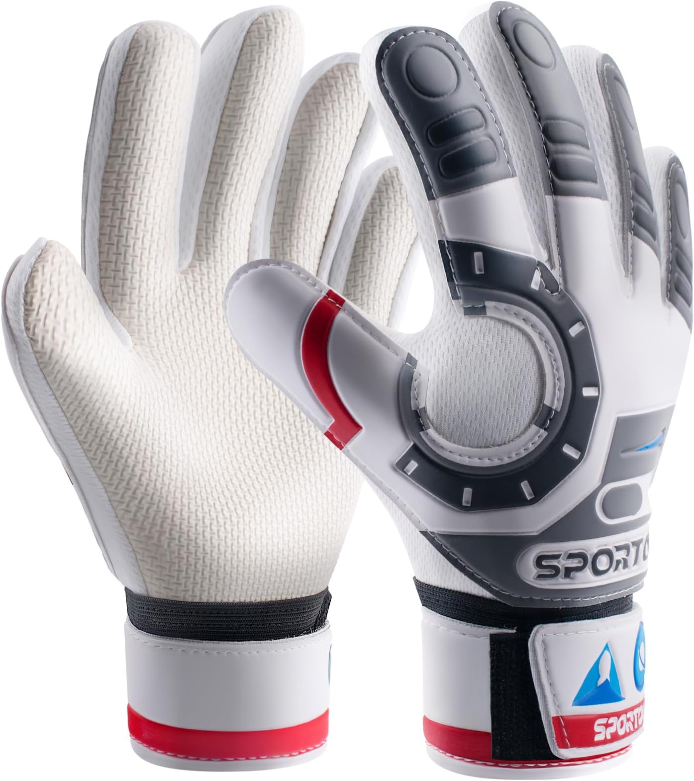 Goalkeeper Gloves for Kids Children Youth Soccer Goalie Gloves Strong Grips