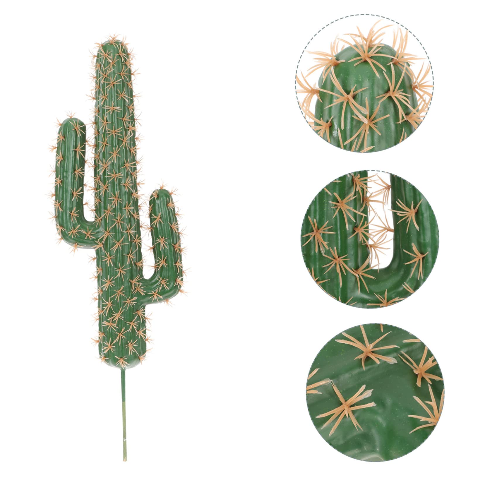 MAGICLULU 2 Piezas Modelo de Cactus Escultura de Planta de Agave Cactus Artificial sin Maceta Falso Artificiales decoración Oficina Paisaje de Adorno en Forma de