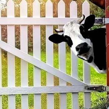 Support Vache En Carton Taille Réelle - Décoration Fête Ferme - Modèle Réaliste Advance Graphics - Neuf
