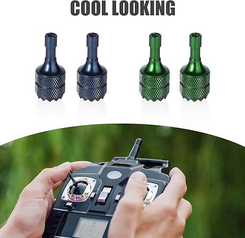 Miniatura 4 de 4 unidades de palos de control de dron, accesorios de repuesto desmontables compatibles con DJI Mini 3 Pro Drone DJI RC (azul, verde)