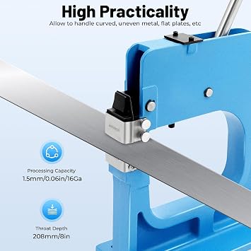 SS-16 Manual Metal Shrinker and Stretcher, Metal Fabrication Pneumatic Machine Kit with One Handle 1.5 mm
