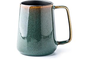24 oz Large Ceramic Coffee Mug with Oversized Handle for Home or Office