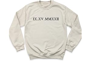 Personalized Custom Anniversary Roman Numeral Date Sweater
