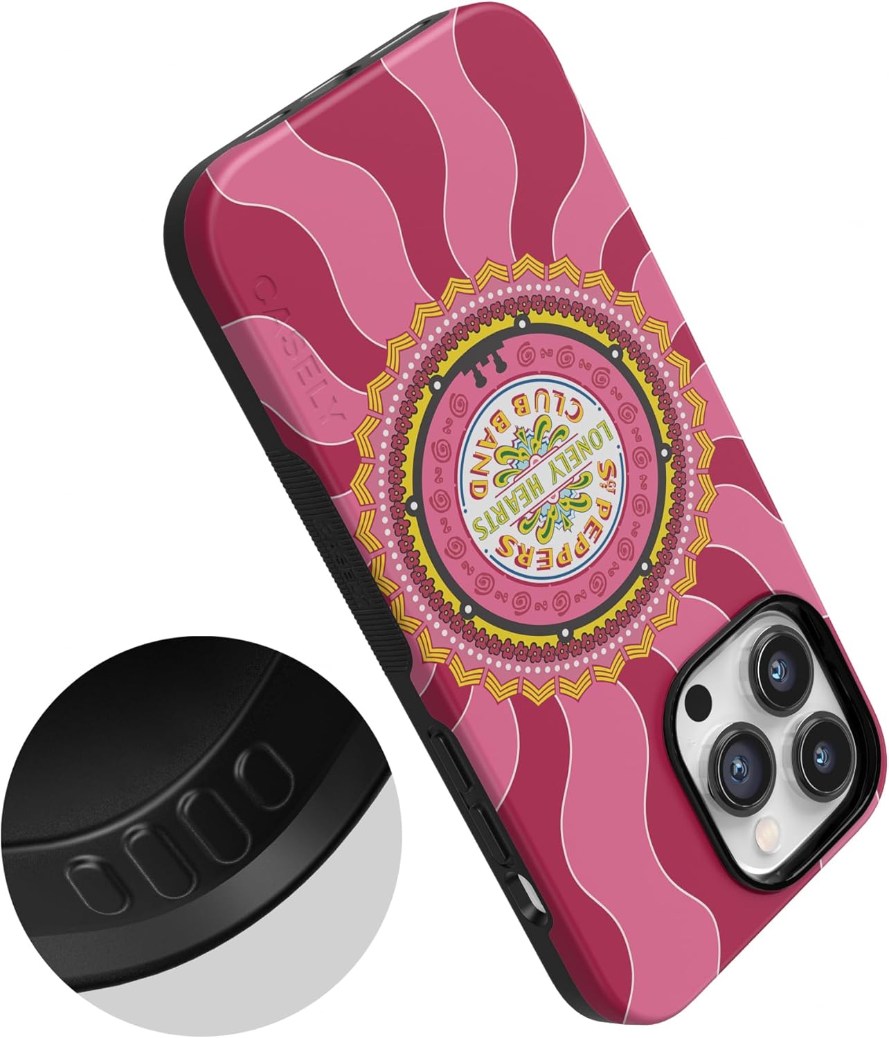 Casely iPhone 14 Pro Max Case | Lonely Hearts Club | The Beatles SGT. Pepper's | Bold Protective Design | Compatible with MagSafe