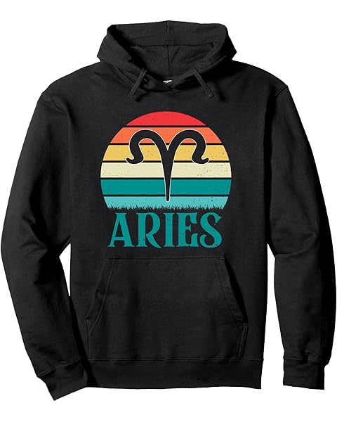 Aries Sunset Zodiac Pullover Hoodie