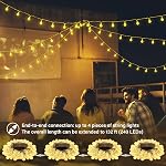 OMIKA Crystal Globe String Lights Plug in, Connectable 33 ft 60 LEDs, 25 Colors RGBWW Twinkle Lights Remote Indoor for Gift Bedroom Patio Garden Tent Camp Party Christmas
