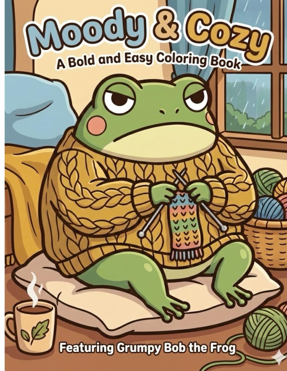 Moody & Cozy: Bold and Easy Coloring Book
