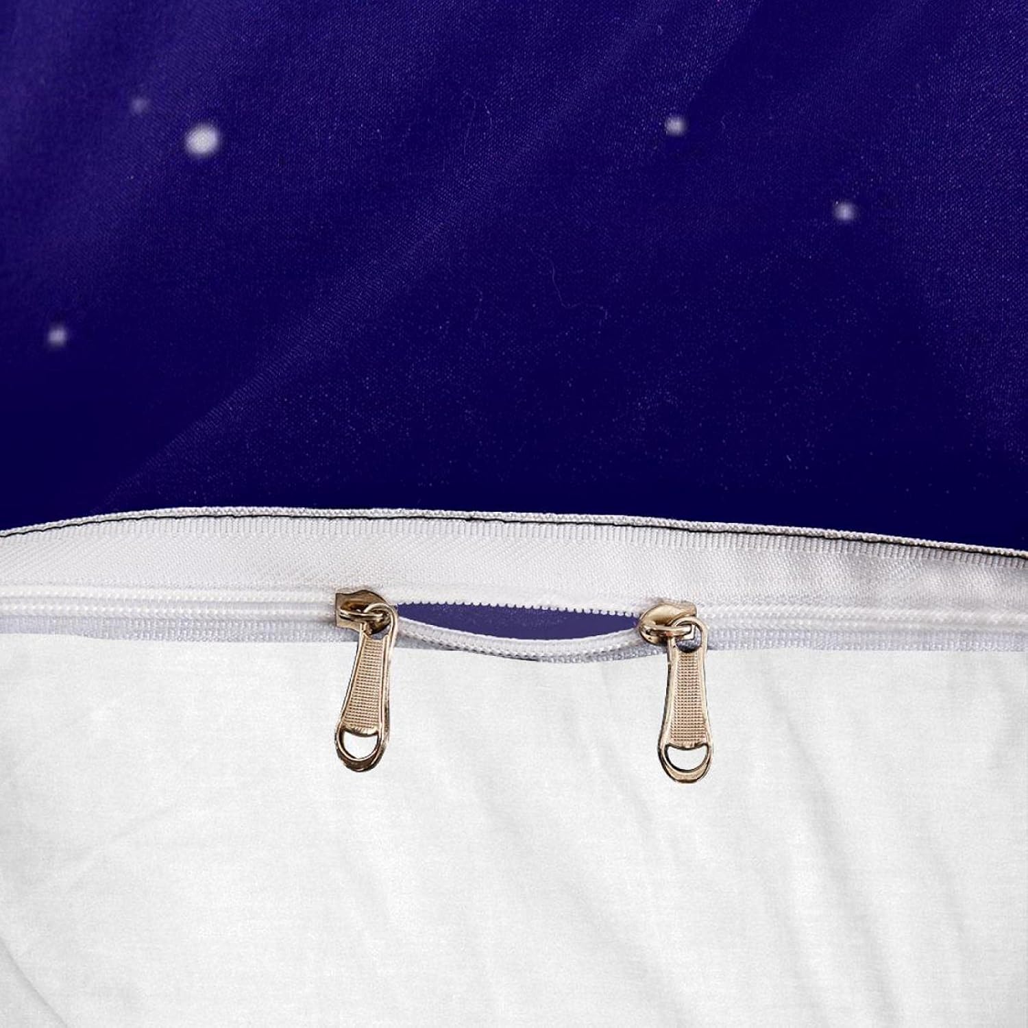 Galaxy Purple Starry Sky Printed  Bedding Set