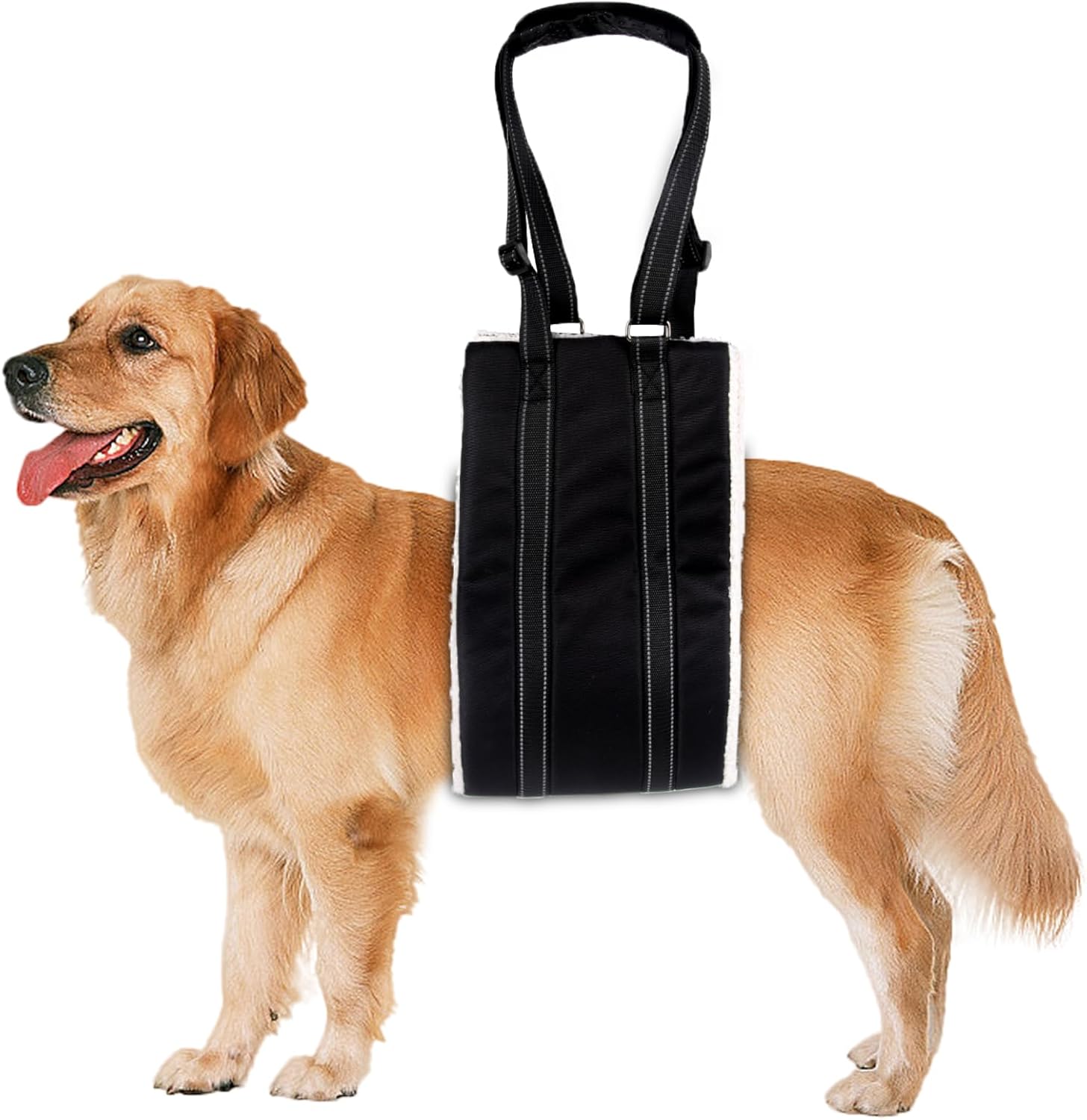 Adjustable Dog Lift Harness Dog Sling Portable Dog Sling for Back Legs Dog Lift Harness for Large Dogs Soft Lift Support and Rehab Harness for Senior,Injured,Disabled Dogs After ACL Surgery (XL)